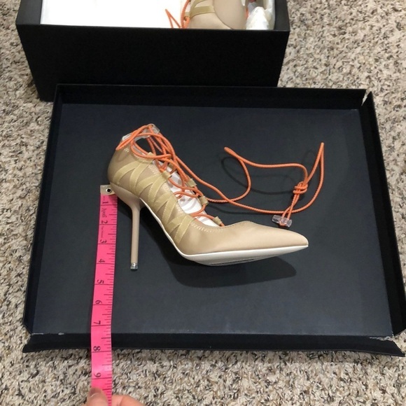 NEW IN BOX NIB Ben Taverniti Unravel Project Pump 35 5 Nude Coral Reflective - Picture 7 of 10